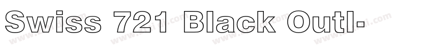 Swiss 721 Black Outl字体转换